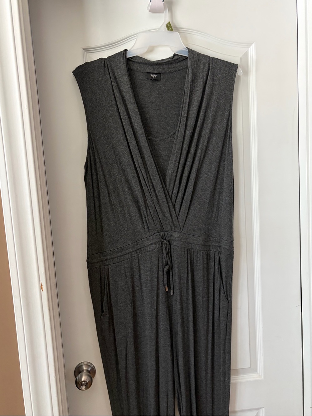 Sleeveless Dark Gray Wrap Jumpsuit - Brand: n/a